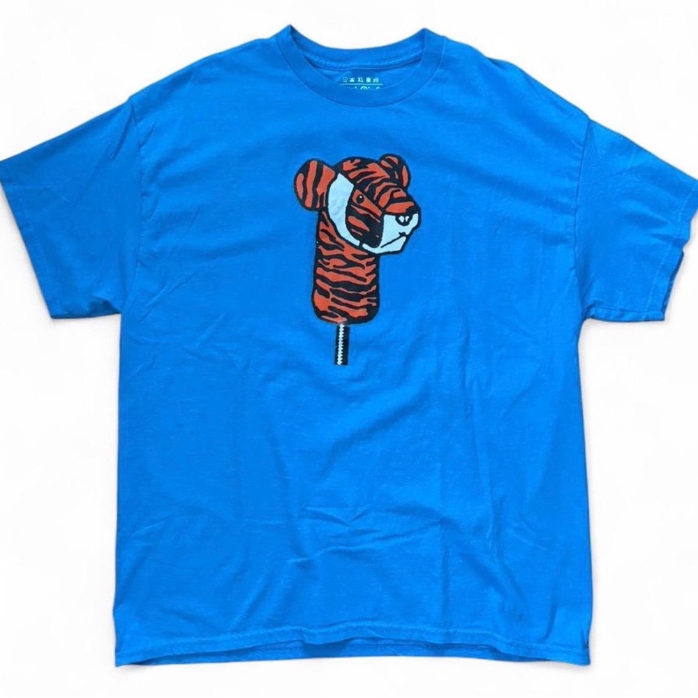 Organic Birdies Men’s Blue Graphic Tiger Tee 🏌